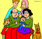 Dibujo Familia pintado por lindahermo