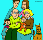 Dibujo Familia pintado por merrymerry