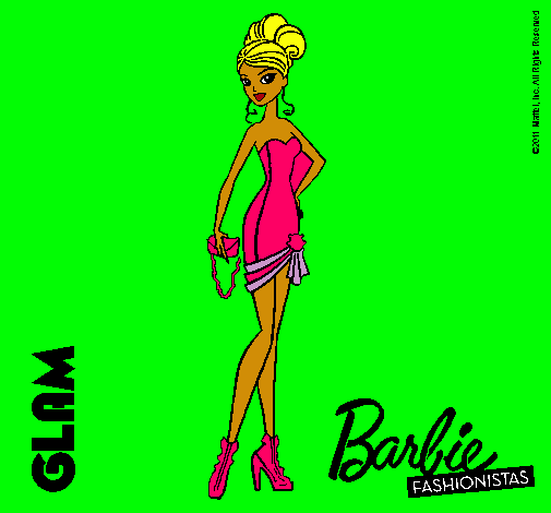 Dibujo Barbie Fashionista 5 pintado por karel