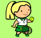 Dibujo Chica tenista pintado por dAriss