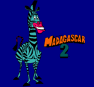 Dibujo Madagascar 2 Marty pintado por tttttttttttt