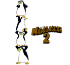 Dibujo Madagascar 2 Pingüinos pintado por rayllen