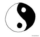 Dibujo Yin yang pintado por ashleyangeli