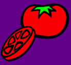 Dibujo Tomate pintado por luisfabian