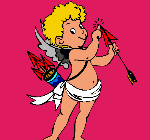 Dibujo Cupido pintado por princessht