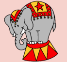 Dibujo Elefante actuando pintado por glogdl