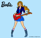 Dibujo Barbie guitarrista pintado por Ana5