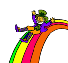 Dibujo Duende en el arco iris pintado por lore1906