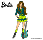 Dibujo Barbie rockera pintado por mOrenaH