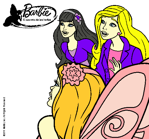 Barbie y sus amigas sorprendidas