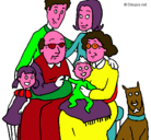 Dibujo Familia pintado por lauragitzel