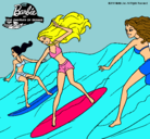 Dibujo Barbie de nuevo con sus amigas pintado por yolanda12