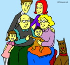 Dibujo Familia pintado por malio