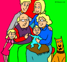 Dibujo Familia pintado por daneris