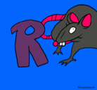 Dibujo Rata pintado por ososuna