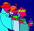 Dibujo Los Reyes Magos 3 pintado por 7865r
