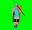 Dibujo Soldado romano pintado por armando14