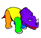 Dibujo Triceratops II pintado por danel3456789