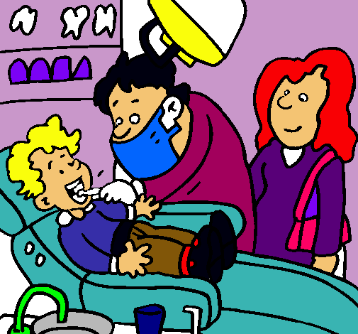 Niño en el dentista