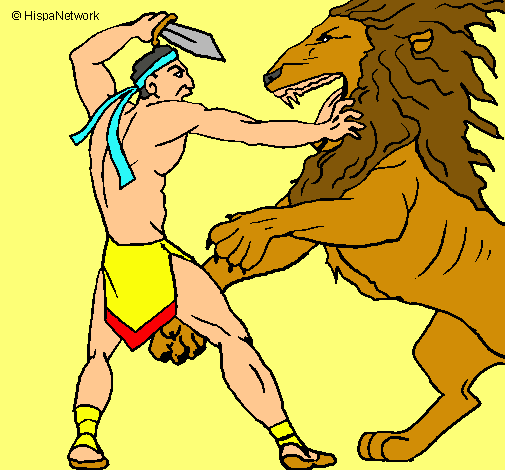 Gladiador contra león