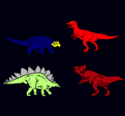 Dibujo Dinosaurios de tierra pintado por leomix