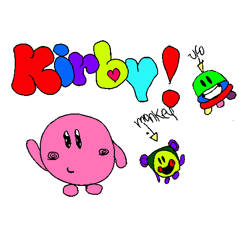 Dibujo Kirby 4 pintado por luis123