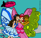 Dibujo Barbie y sus amigas en hadas pintado por victoria36