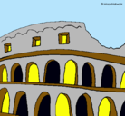 Dibujo Coliseo pintado por misteriosa