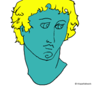 Dibujo Busto de Alejandro Magno pintado por homti