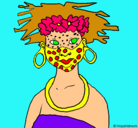 Dibujo Mujer a la moda pintado por looooca