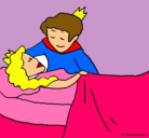 Dibujo La princesa durmiente y el príncipe pintado por yusveisi