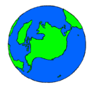 Dibujo Planeta Tierra pintado por wizthe