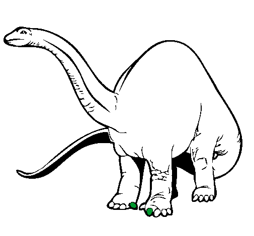 Dibujo Braquiosaurio II pintado por Jandres