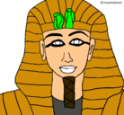 Dibujo Tutankamon pintado por mayumi