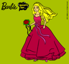 Dibujo Barbie vestida de novia pintado por thayna