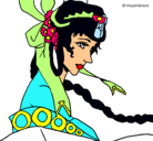 Dibujo Princesa china pintado por pepepepelmit