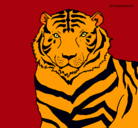 Dibujo Tigre pintado por nabil