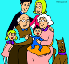 Dibujo Familia pintado por dicsia