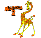 Dibujo Madagascar 2 Melman pintado por TATAYO