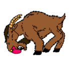 Dibujo Cabra enfada pintado por maricuf