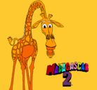 Dibujo Madagascar 2 Melman pintado por utuuyuuyit