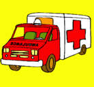 Dibujo Ambulancia pintado por rakel82
