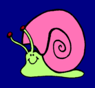 Dibujo Caracol  pintado por asly