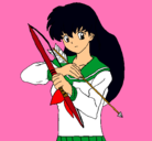 Dibujo Kagome pintado por sango