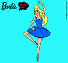 Dibujo Barbie bailarina de ballet pintado por rubia