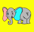 Dibujo Elefante pequeño pintado por liaroserdani