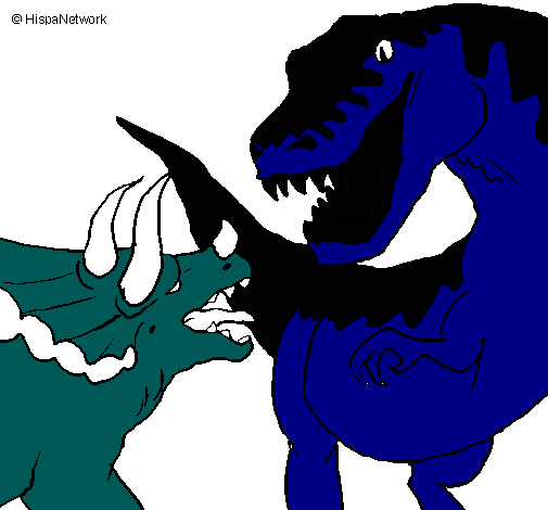 Lucha de dinosaurios