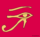 Dibujo Ojo Horus pintado por luisfabian