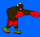 Dibujo Boxeador pintado por siidro