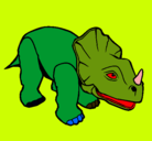 Dibujo Triceratops II pintado por natlian
